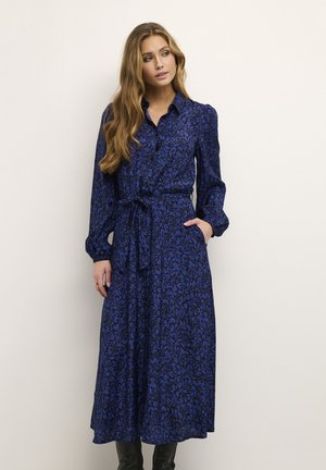 KAMIRA  - Shirt dress - black  blue flower