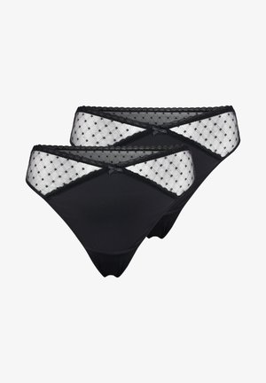 2ER PACK - Thong - black