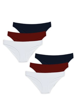 6 PACK - Briefs - ecru bordeaux navy