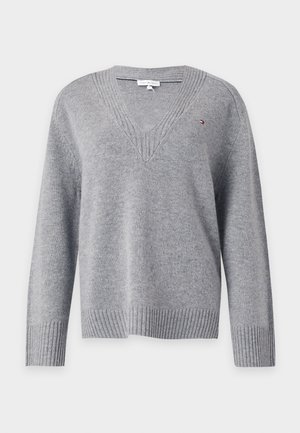 Tommy Hilfiger, Πουλόβερ - medium grey heather