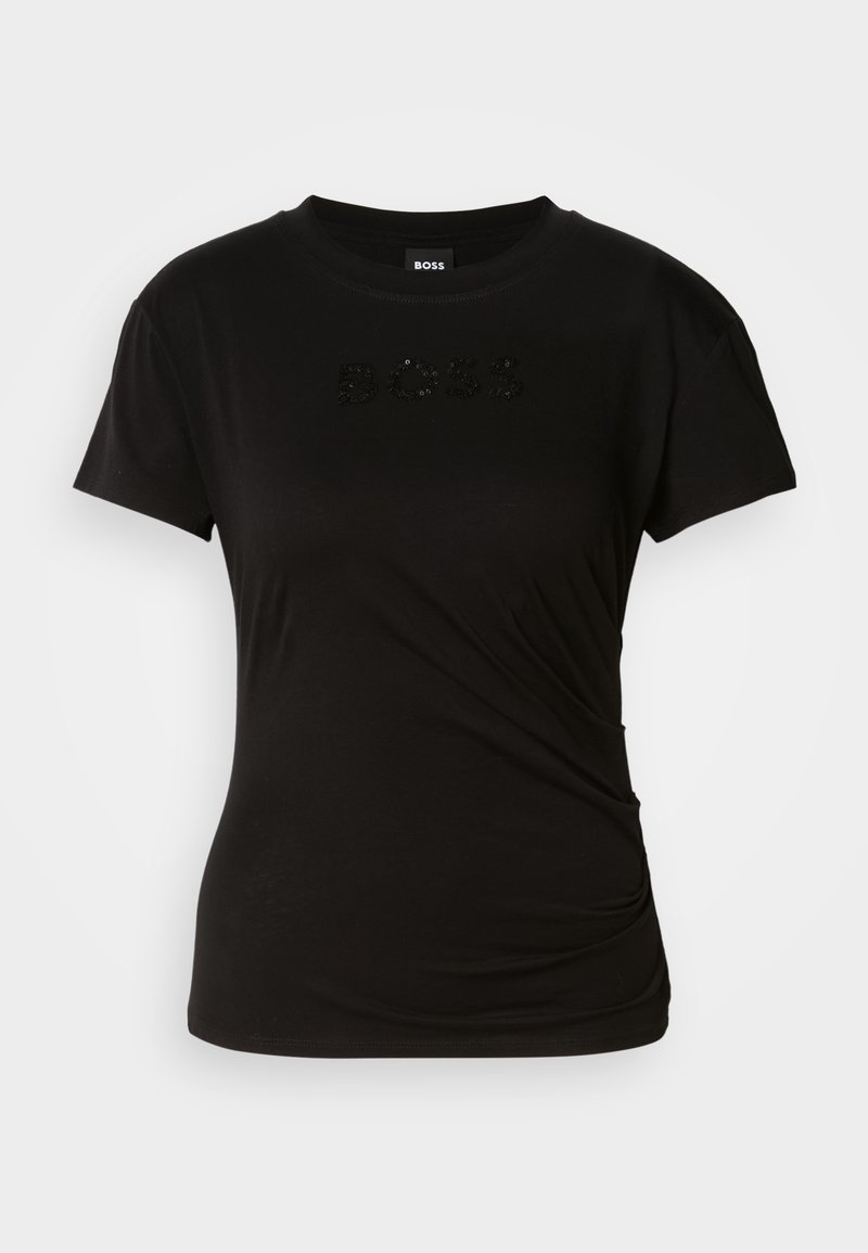 Boss T-shirt print zwart Boss T-shirt print zwart