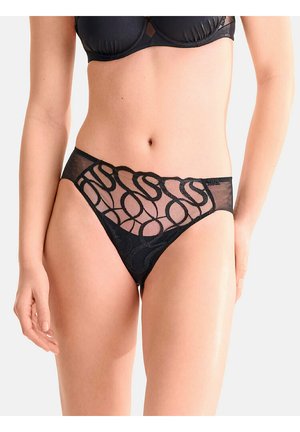 Lisca, CULOTTE SLIP ITALIEN SHINY SECRET LISCA - Slip - noir