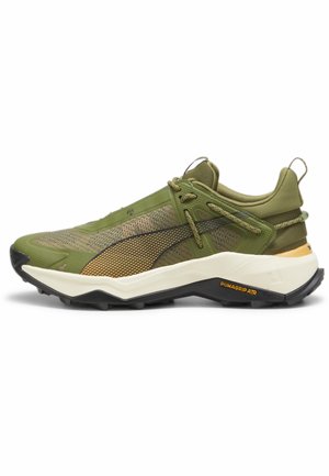 EXPLORE NITRO - Trail running shoes - olive green-ginger tea- black