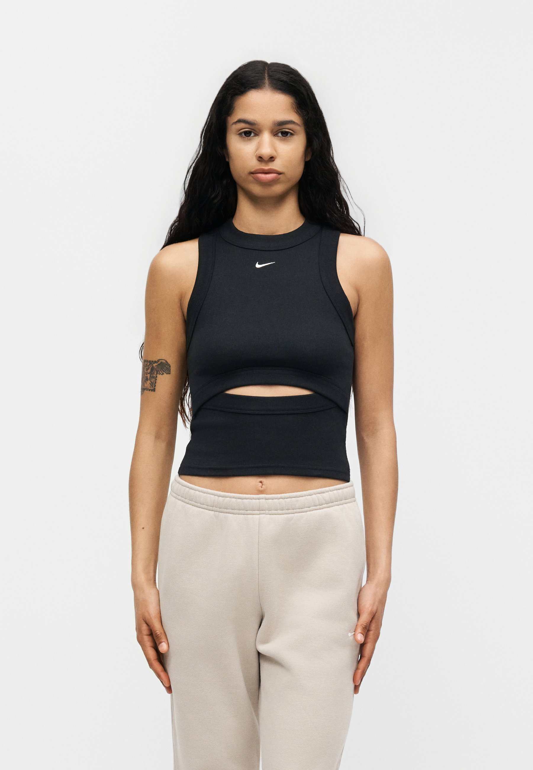 adidas Originals ESSENTIALS RIBBED TANK - Top - black - Zalando.co.uk
