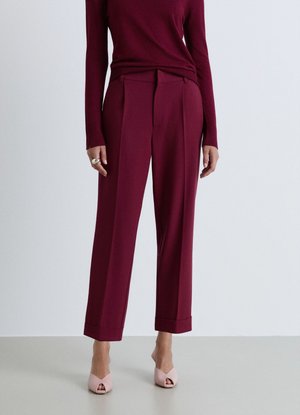 Calliope, PANTALONE LUNGO TINTA UNITA - Pantaloni - bordeaux