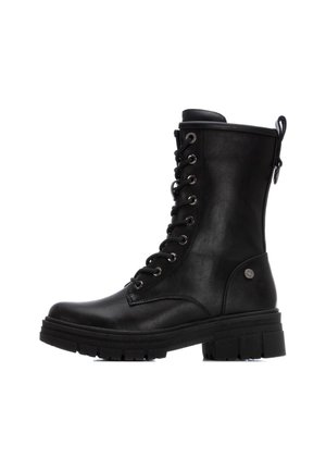 Stivaletti con plateau - black