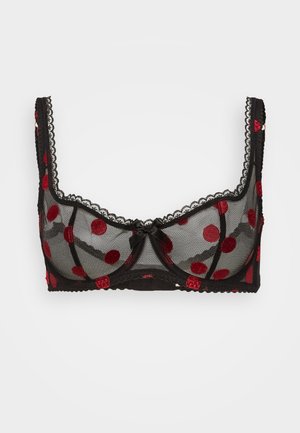 GABBY BRA - Podprsenka bez kostíc - black/red