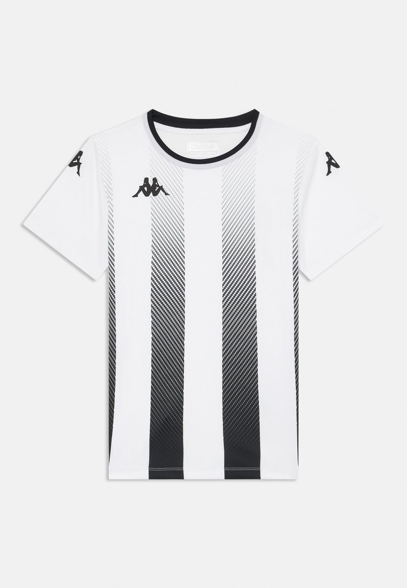 Kappa BUGO UNISEX - Camiseta deportiva - white/black