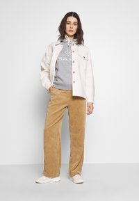 GANT LOCK UP HOODIE - Sweatshirt com capuz - grey melange
