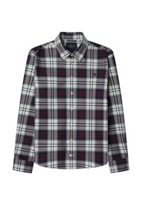 Hackett London PLAID FLAN - Camisa - off white