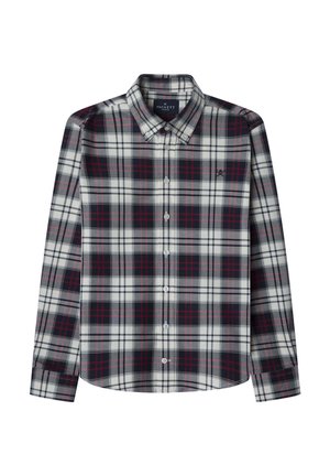 Hackett London PLAID FLAN - Skjorta - off white
