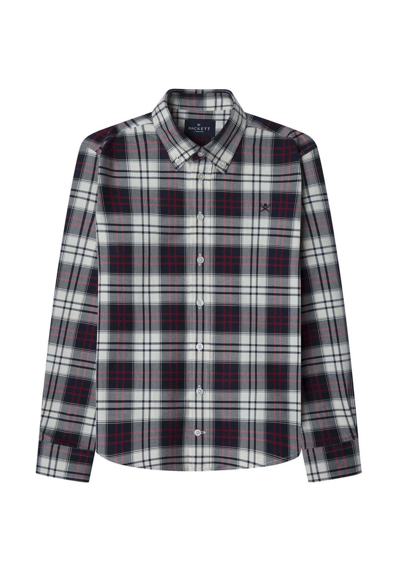 Hackett London PLAID FLAN - Camisa - off white