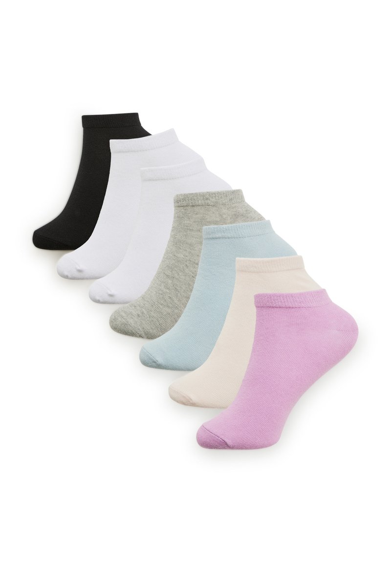 Terranova 7 PACK - Calze - 1x Black, 1x Pink, 2x Whit, 1x Grey, 1x Beige, 1x Light blue