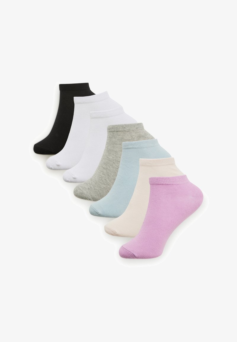 Terranova 7 PACK - Calze - 1x Black, 1x Pink, 2x Whit, 1x Grey, 1x Beige, 1x Light blue