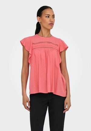 JDYDIANA LIFE FRILL - Blusa - rose of sharon