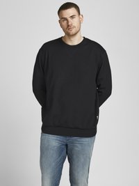 Jack & Jones - BASIC CREW NECK - Ikdienas džemperis - black Miniatūras attēls 1