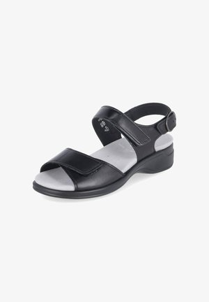 Semler, SEMLER H1285012/001 SP DAMEN FLACHE SANDALEN GLATTLEDER IN BLACK - Sandals - schwarz
