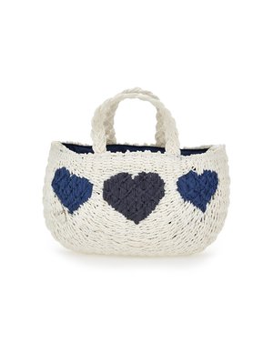 Monnalisa BORSA BEACH HEART - Kabelka - bianco/blu
