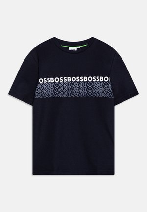 SHORT SLEEVES - Print T-shirt - navy
