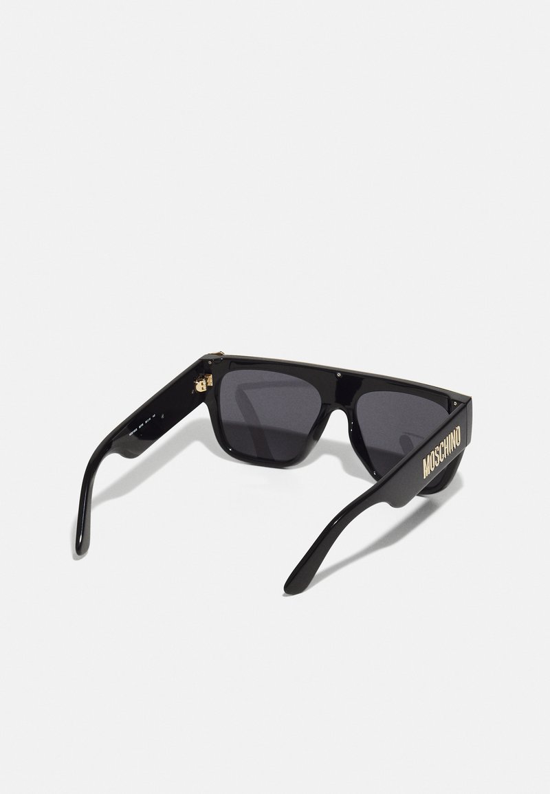 Lunettes De Soleil Moschino Vintage Années 90 - Monture Marron Acétate/métal - Verres Gris UV400