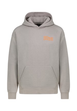 MIT KÄNGURUTASCHE UND FRONTPRINT - Hoodie - beige