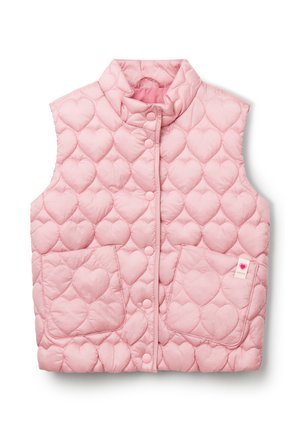 PADDED WITH HEART-SHAPED QUILTING - Veste sans manches - pink