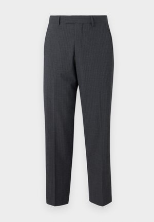 Selected Homme SLHRELAXED LIAM PINSTRIPED FLEX - Nadrágok - dark grey