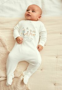 Next BORN IN 2023 SINGLE SLEEPSUIT - Natdragt - white