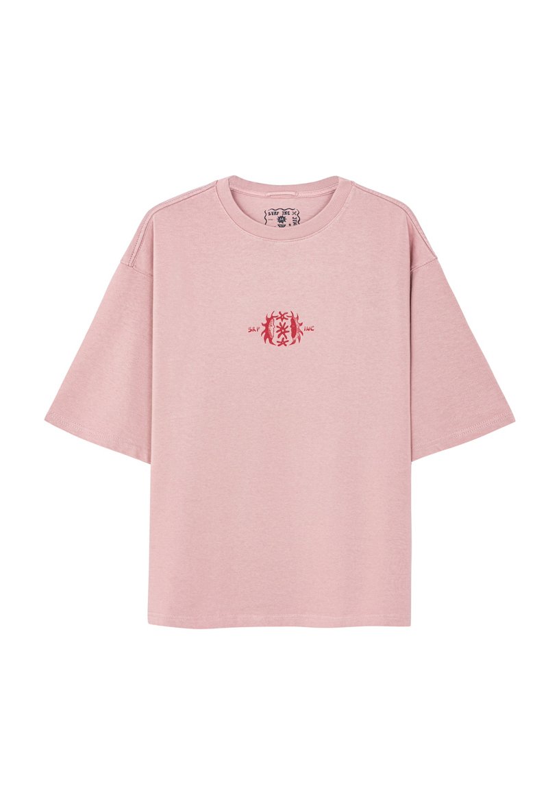 【suzen】Nina pocket shirt Wave Tiger Tee - Pink Kush | Koszulka damska | Surf Inc.