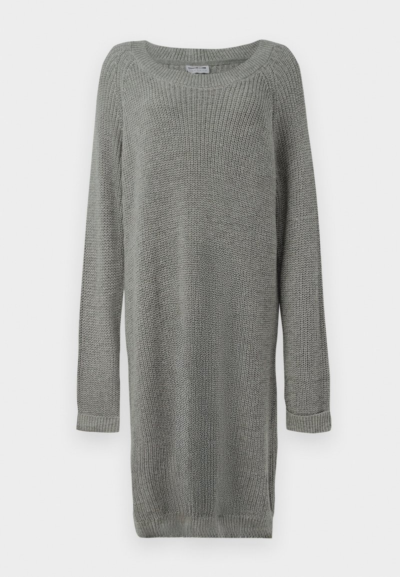 Noisy May Gebreide jurk grijs gemêleerd