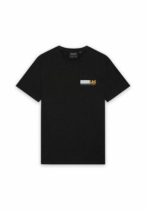 Lyle & Scott, LYLE & SCOTT SS T-SHIRTS BROADCASTER GRAPHIC T-SHIRT - T-shirt con stampa - z jet black