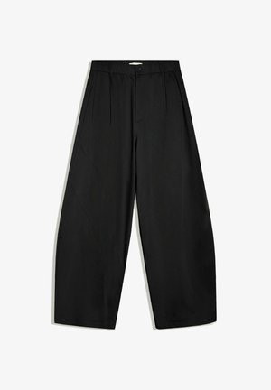 Bershka, BARREL WITH DARTS - TROUSERS - Stoffhose - black