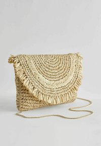 Next FABRICATION FRINGE  - Pikkulaukku - natural