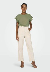 ONLY ONLIRIS EMB  - T-shirt con stampa - aloe