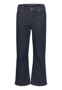ABINA HIGH KICK - Flared jeans - dark blue unwash