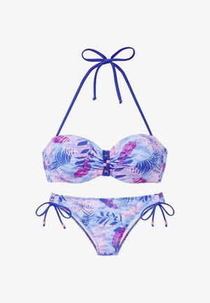 Vivance, VIVANCE BÜGEL-BANDEAU-BIKINI SET - Bikini - blau/bedruckt