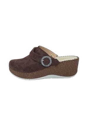 Ciabattine con tacco - brown