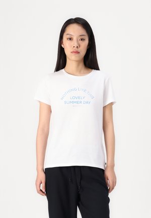 BASIC PRINT - Print T-shirt - white