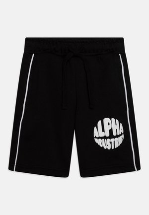 Alpha Industries, LOGO KIDS TEENS UNISEX - Σορτς - black