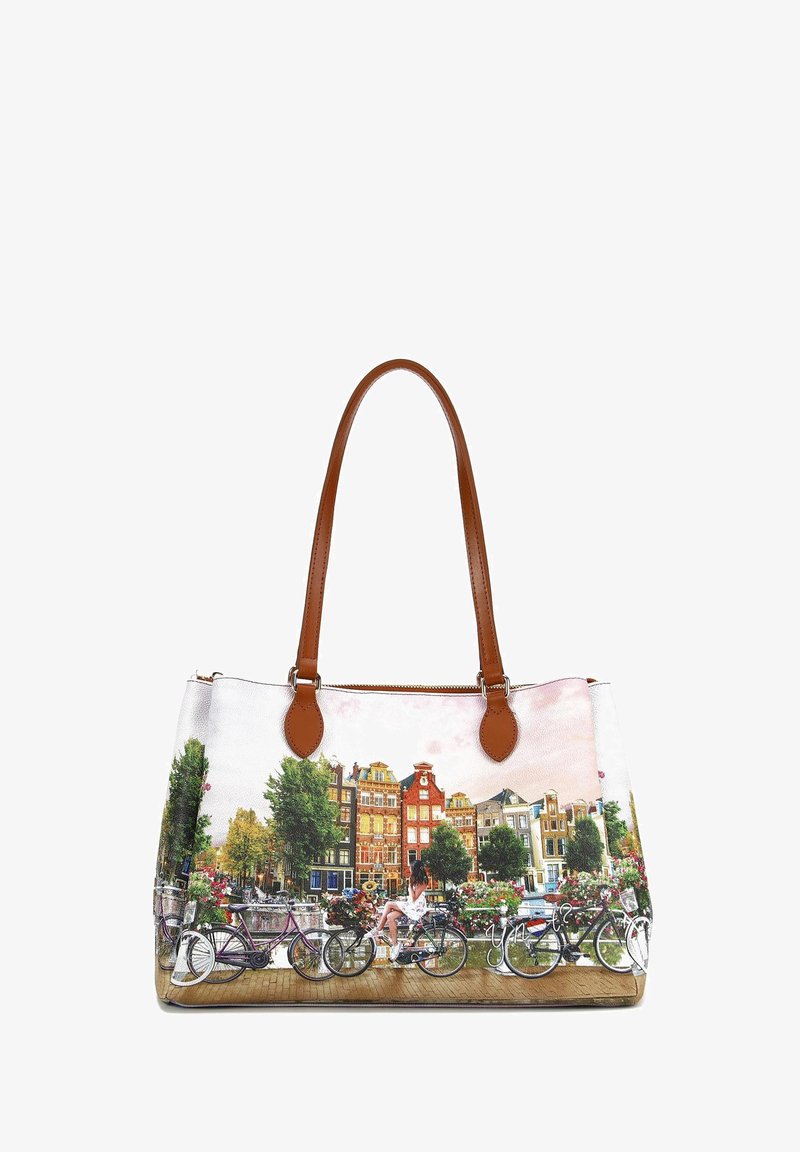 Y Not? YES - Borsa a mano - flower river