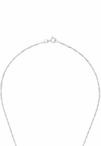 Srebrny naszyjnik łańcuszkowy z skręconymi ogniwami, z zapięciem na homara oraz gładką powierzchnią o lustrzanym wykończeniu.