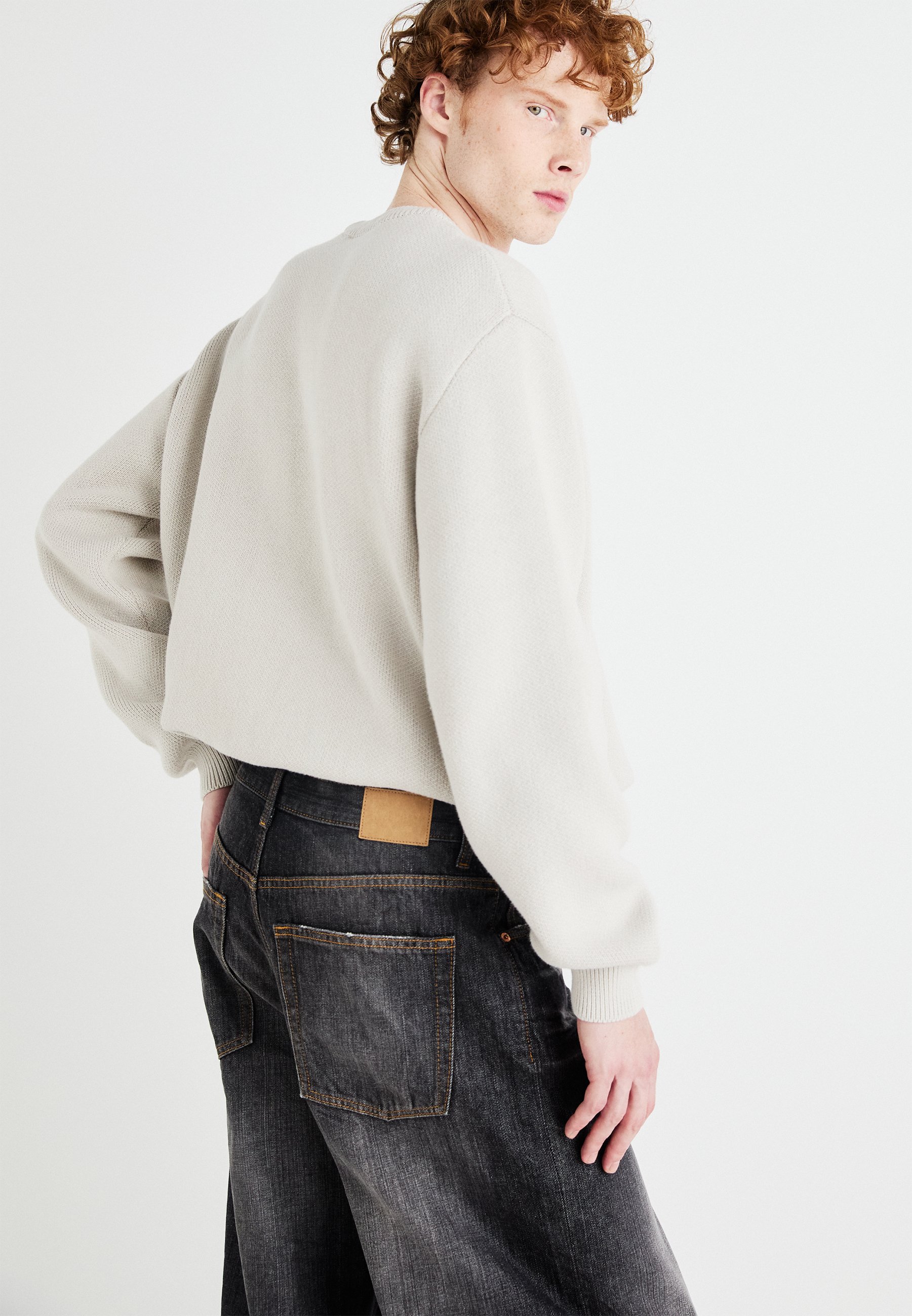 Weekday ASTRO LOOSE BAGGY - Baggy Jeans - ash black/black