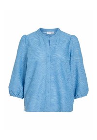Chemisier VILA Bleu Marine – Manches Longues, Taille M, Occasion En Excellent état