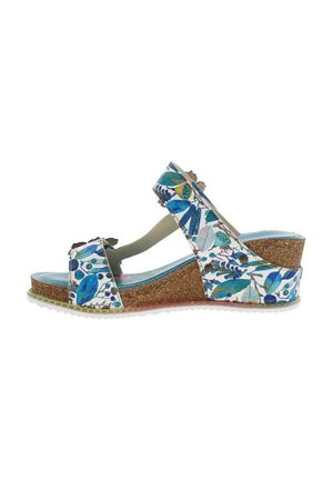 Mules à talons - turquoise