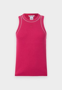 RHINESTONE AT NECK ARMHOLE TANK - Topper - wild berry