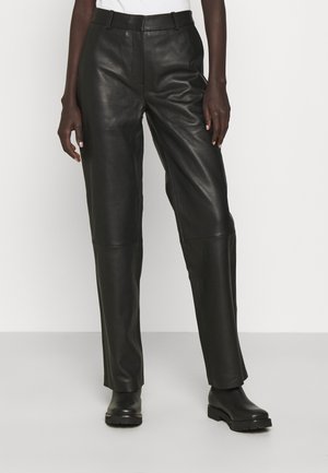 TIMEA - Nahkahousut - jet black