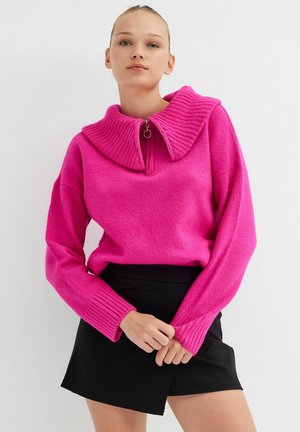INSIDE CUELLO ALTO CON CREMALLERA - Jersey de punto - rosa