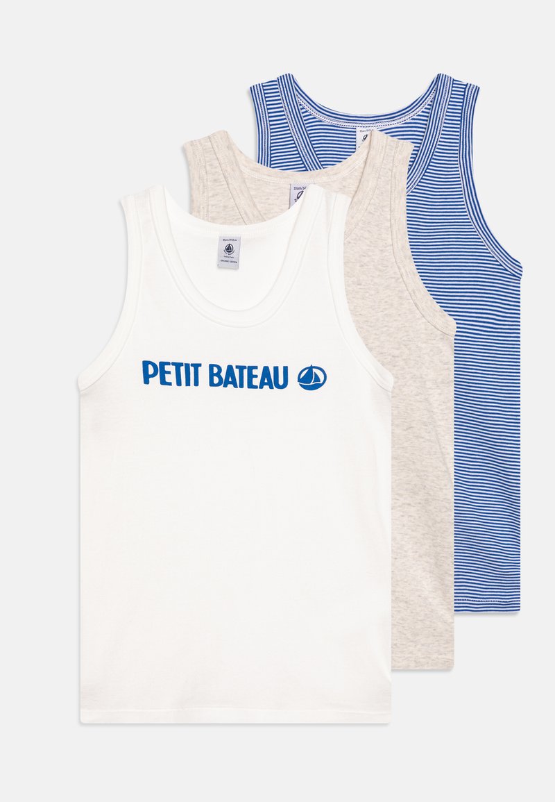 Petit Bateau Canotte Senza Maniche (Pacco Da 3) - 100% Cotone, Per Bambini E Ragazzi, Stile Classico - Foto 3