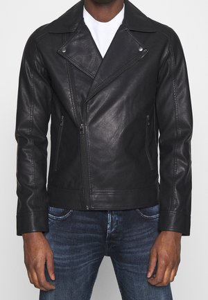 Kunstlederjacke - black