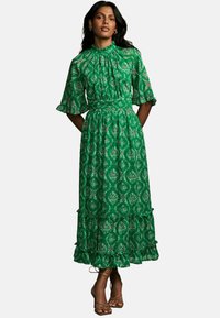 REGULAR FIT FLORAL - Maxi šaty - green